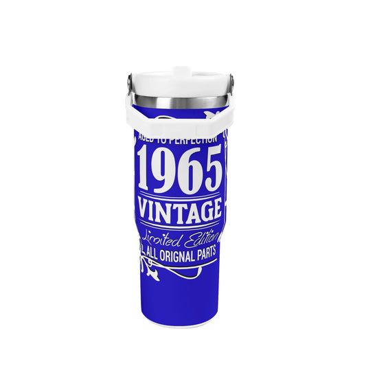 Aged to Perfection 1965 Vintage | 30oz Stainless Steel Travel Mug - White Font