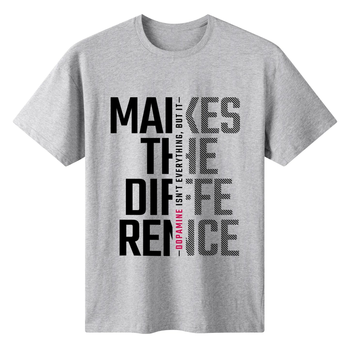 Dopamine Makes The Difference - Black | Women's 100% Soft Cotton T-Shirt - Comfortable & Fun
