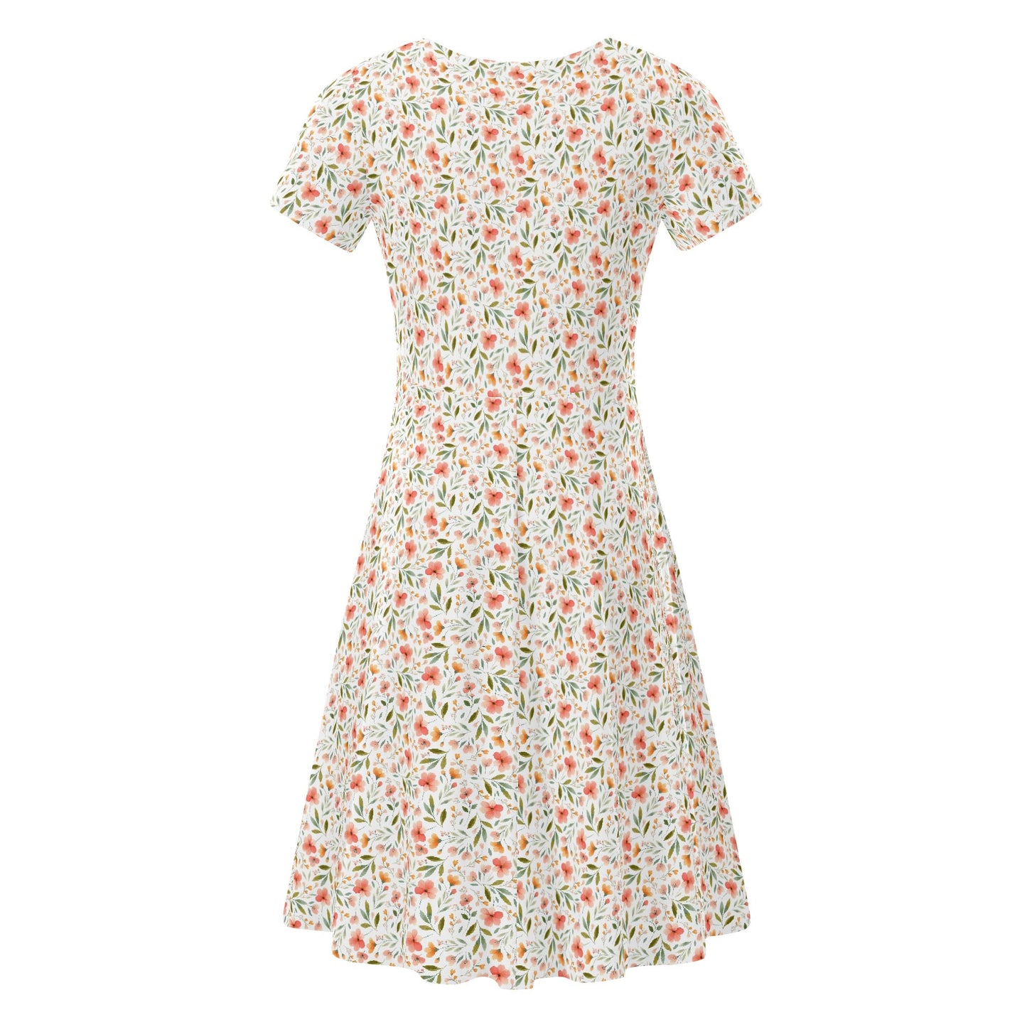 Floral dress on a white background