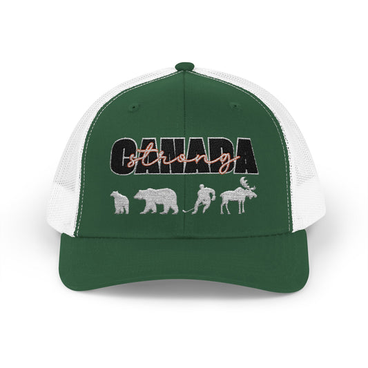 Canada Strong | Snapback Trucker Cap - White