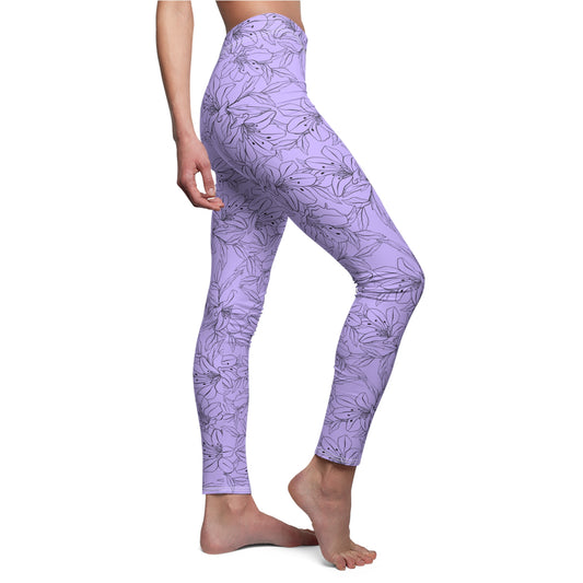 Spring Orchids Collection | Women's Cut & Sew Casual Leggings