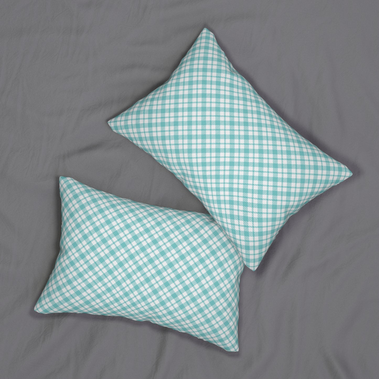 Charming Plaid | Lumbar Pillow - 20" x 14" Accent Cushion – Stylish Support with Double-Sided Design