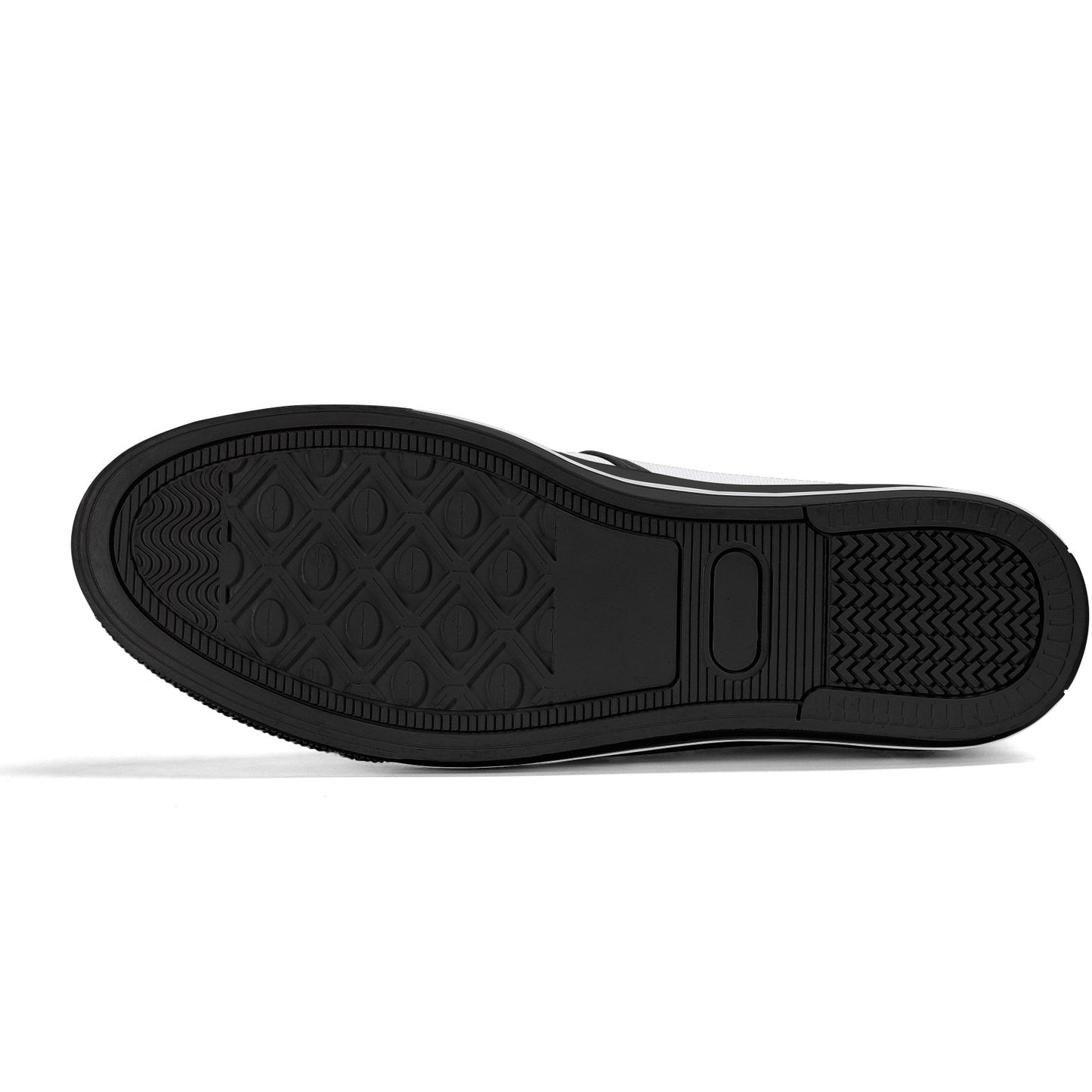Black Galaxy | Unisex Rubber Slip On Loafers - Black or White Accent