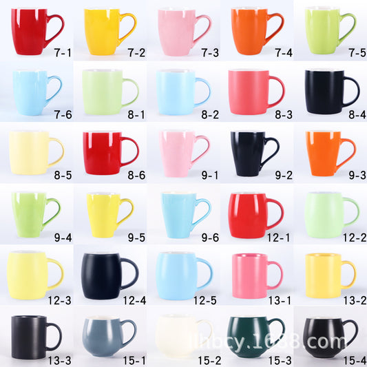 Simple Water Cup Custom Nordic Stall Ceramic Cup Gift Cup Custom INS Mug Lettering Custom Logo