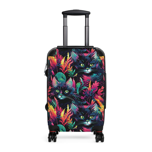 Tropical Felines - Suitcases Available in 3 Sizes (Small, Medium, & Large)