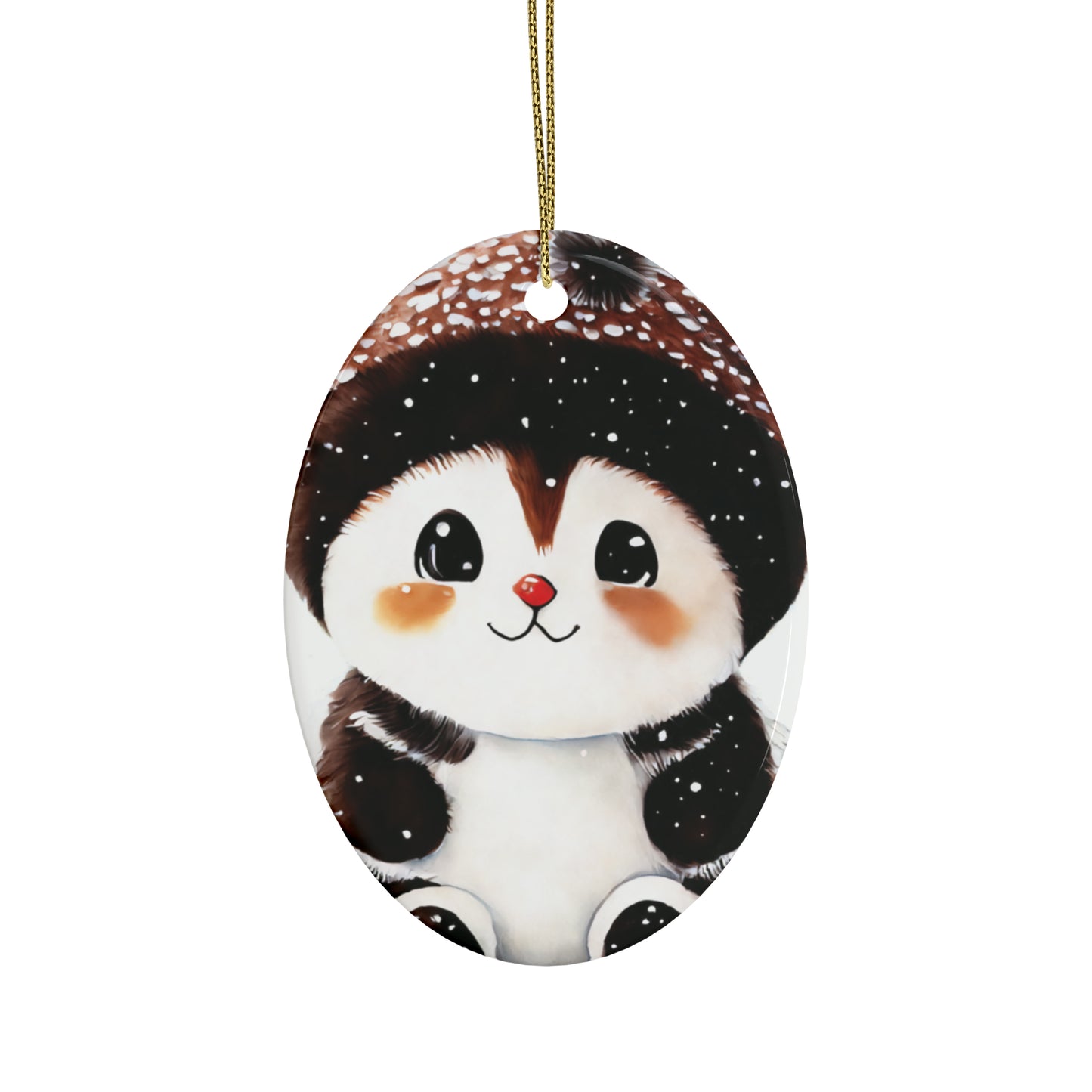 Woodland Creature | Ceramic Christmas Ornaments (1pcs, 5pcs, 10pcs, 20pcs) - 7