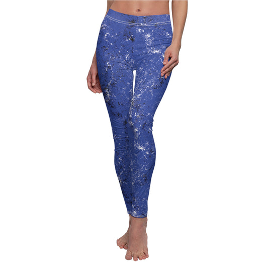 Grunge Collection - INDIGO - Women's Cut & Sew Casual Leggings
