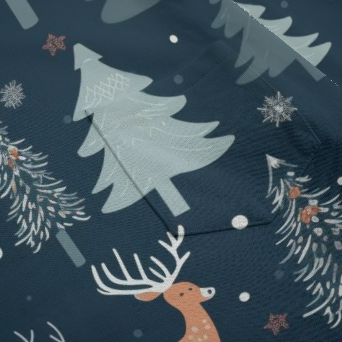 Frolicking Reindeer | Boat Neckline Sweatshirt - Unisex Cotton Pullover Effortless Everyday Comfort