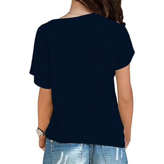 MjikThize at Tenno | Women's Cool Shoulder Band Tee – Everyday Wear