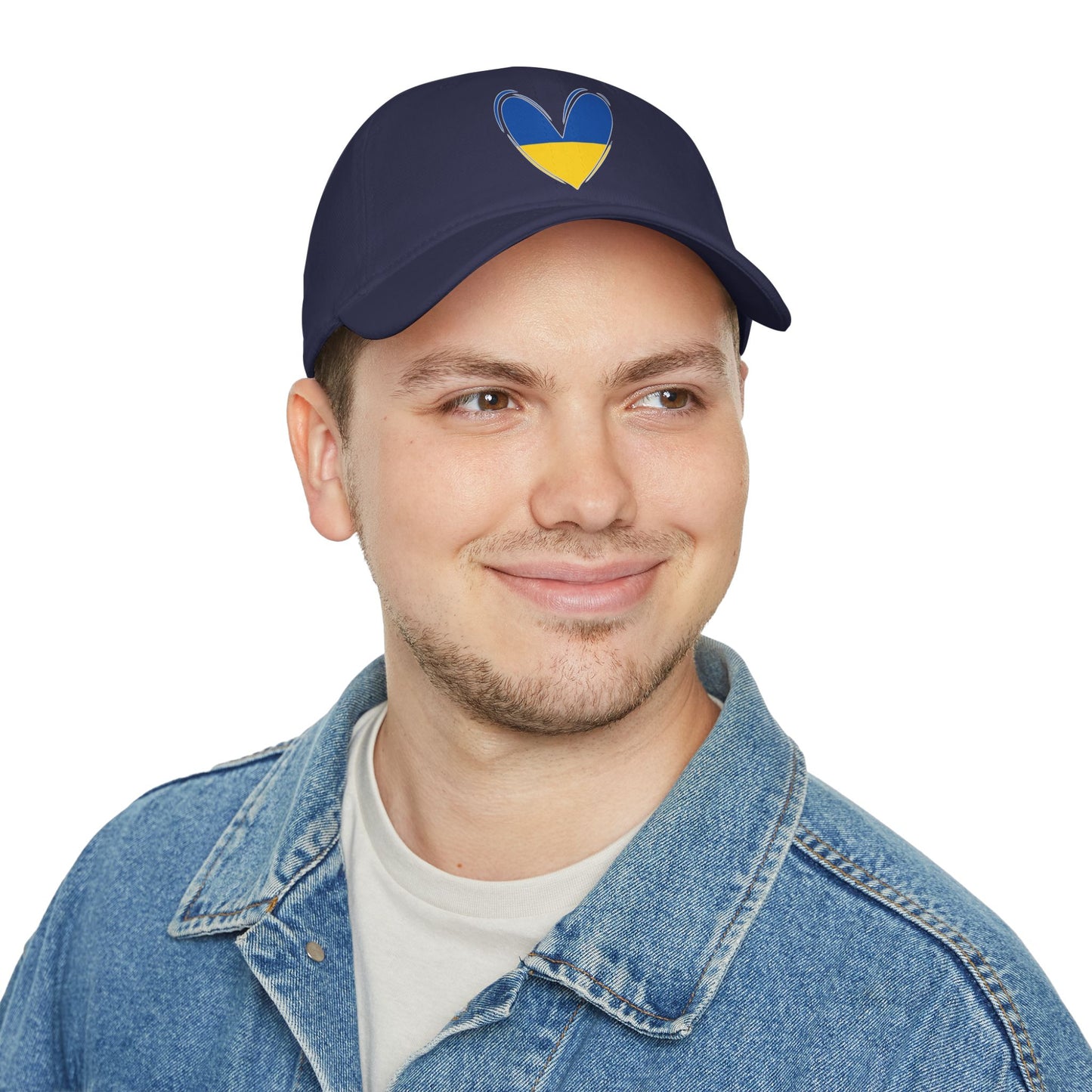 Love For Ukraine | Low Profile Baseball Cap - Ukraine Flag Design