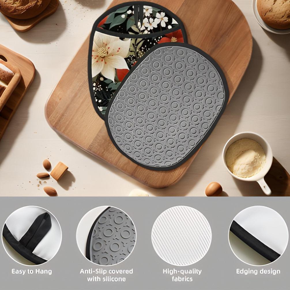 Festive Multipurpose Silicone Pot Holder - Heat-Resistant & Non-Slip