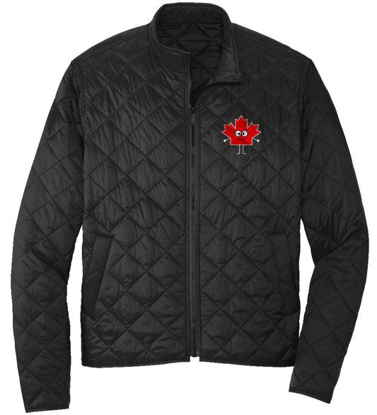 Friendly Canadian Maple | Quilted Full-Zip Jacket