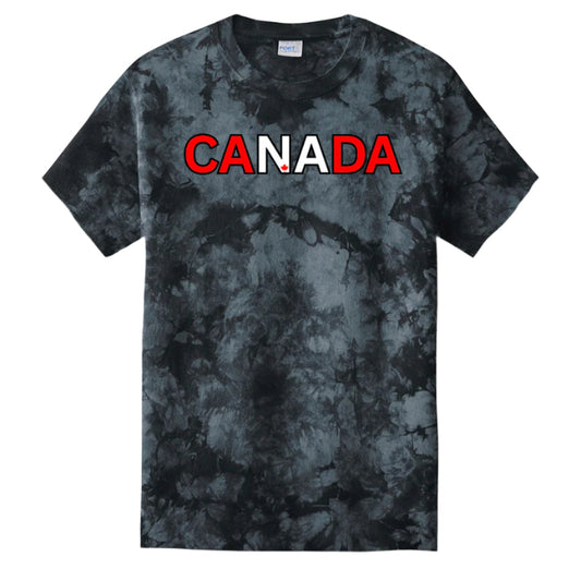 CANADA | Crystal Tie-Dye 100% Cotton T-Shirt – Bold Colour, One-of-a-Kind Style