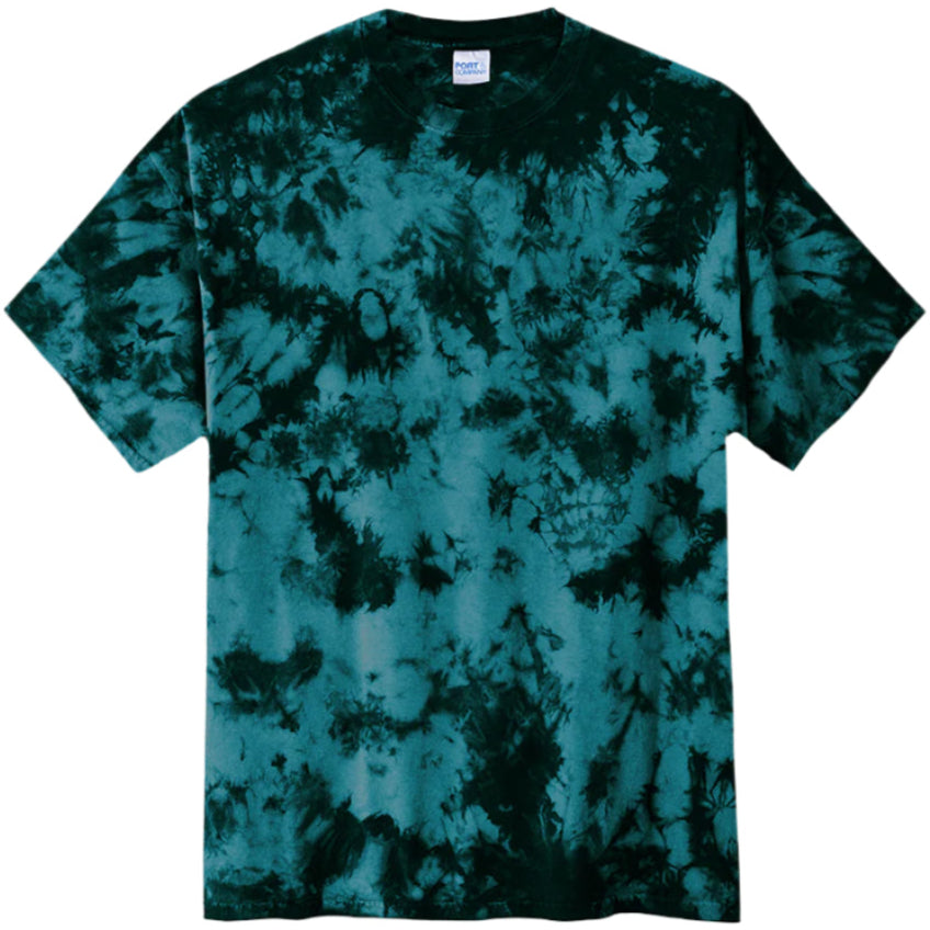 Crystal Tie-Dye | 100% Cotton T-Shirt – Bold Colours, One-of-a-Kind Style - Plain - No Printed Design