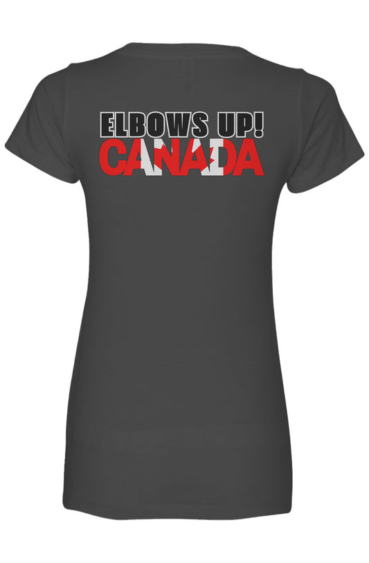 Elbows Up Canada | Women's Lightweight Cotton V-Neck