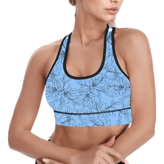 Spring Orchids Collection | Women’s Cropped Sports Bra Top – The OG Colours, Fresh & Floral