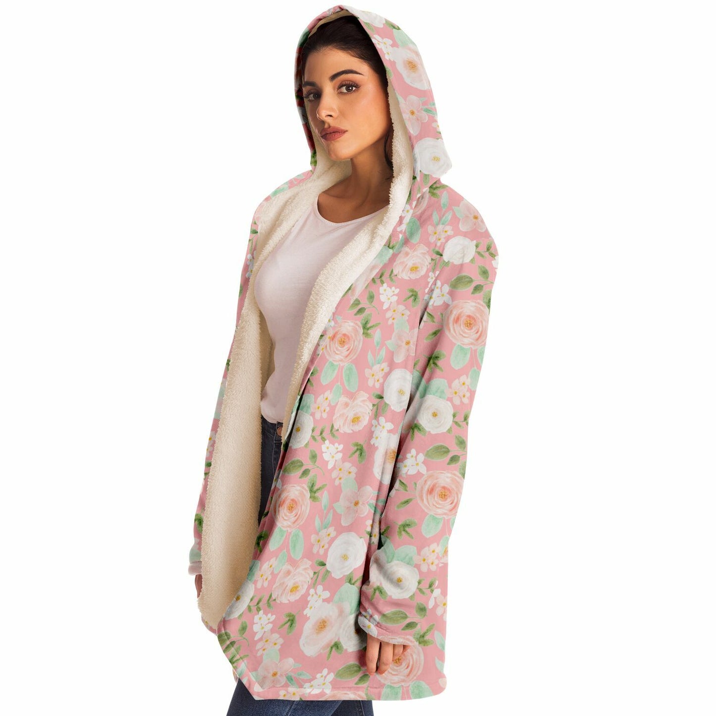 Easy Florals | Microfleece Cloak – Ultra-Soft Warmth & Deep Pockets