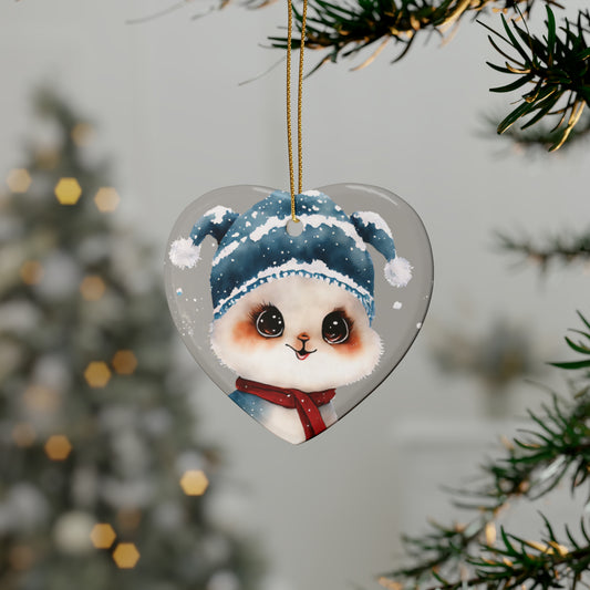 Woodland Creature | Ceramic Christmas Ornaments (1pcs, 5pcs, 10pcs, 20pcs) - 3