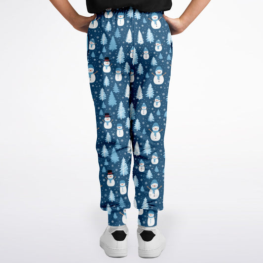 Snowman Winter Wonderland - Athletic Kids/Youth Jogger - AOP