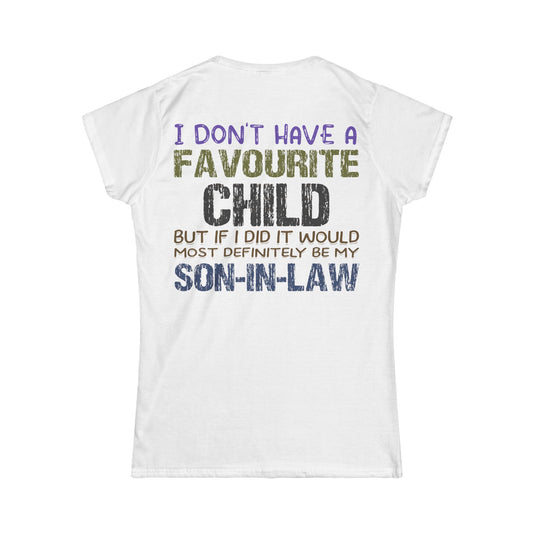 FAVOURITE Child | Women's Softstyle T-Shirt – Semi-Fitted Comfort with a Conscience - Print on Back