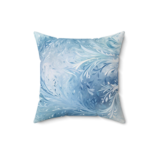 Frosty Tendrils | Spun Polyester Cushion & Case - Available in 4 Sizes