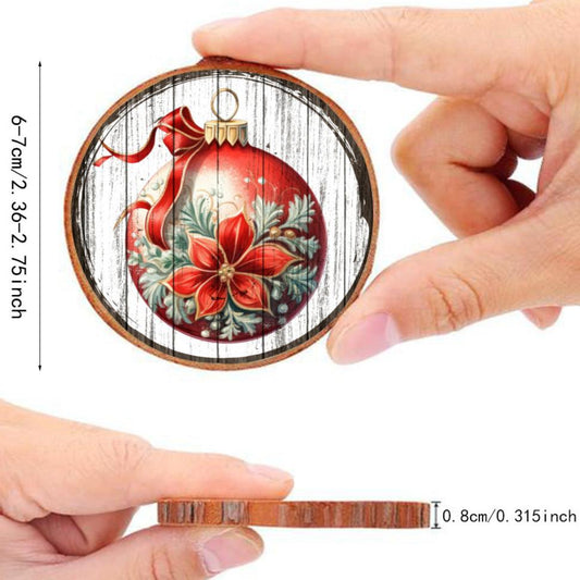 Natural Wooden Christmas Ornaments – Mix & Match Sets Available