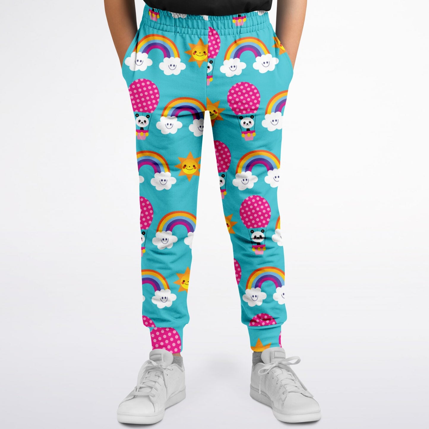 Panda Rainbows - Fashion Kids/Youth Jogger - AOP