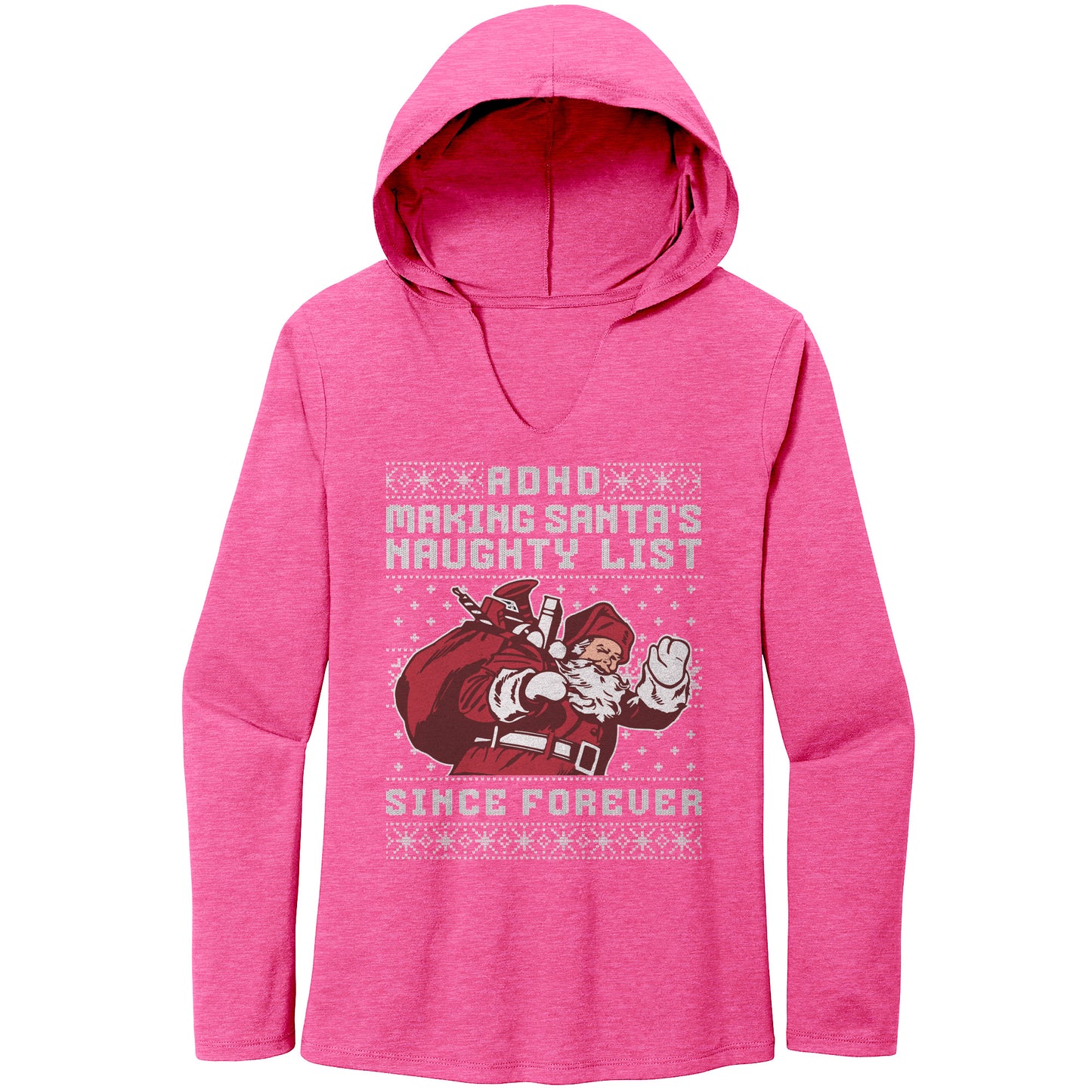 On the ADHD Naughty List ADHD Struggles & Awareness Women's Hoodie