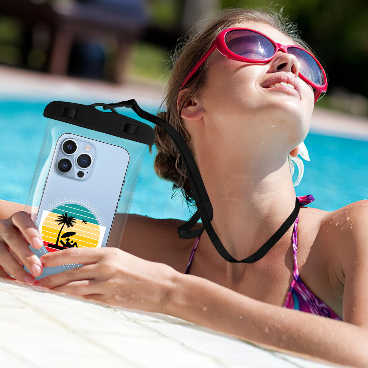 Beach Girl - Protect Your Phone Waterproof Phone Pouch Case | PVC