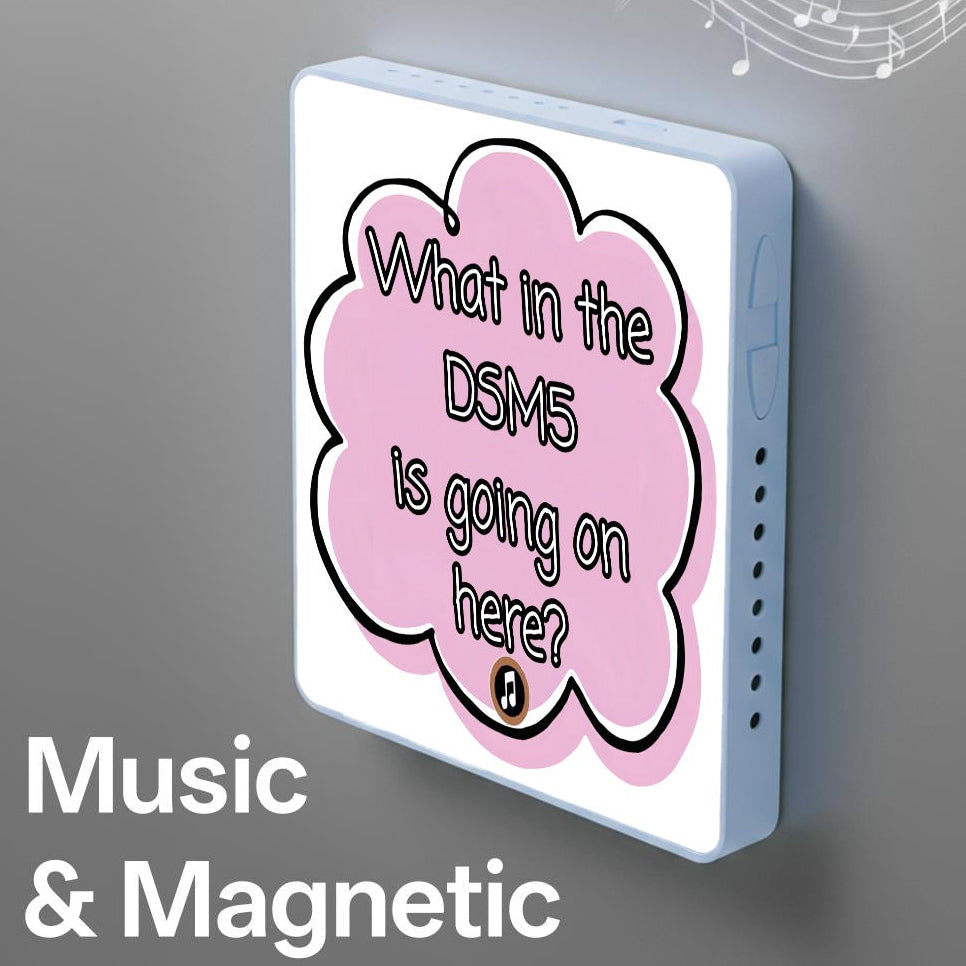 What in the DSM5 is going on here? | Musical Fridge Magnet - Pink