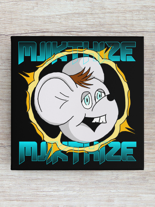 MjikThize Glyph Mounted Canvas - 8x8"