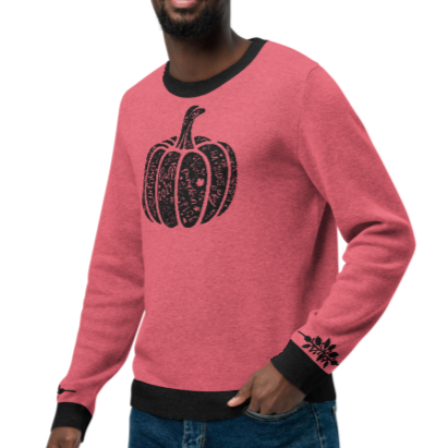 Pumpkin - FALL Knitted Crew Neck Sweater in Melon