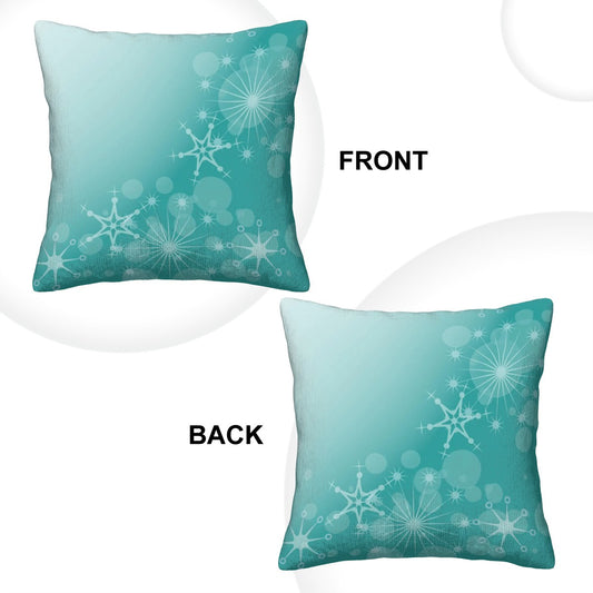 Beautiful Snowflake Scene - Corduroy Throw Pillow Covers with Core (Double-Sided Design)
