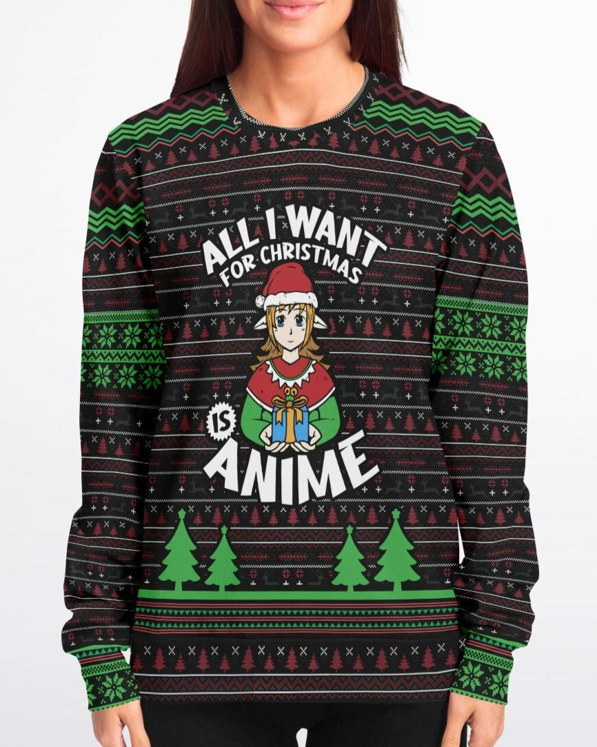 All I want for Christmas is Anime - Athletic Sweatshirt – Dopamine Hits