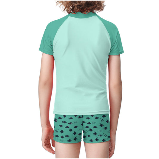 Let's Play Bunny Rainbow Child's Short Set Swimsuit