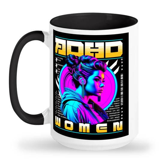 ADHD Women - 2-Toned 15 oz Ceramic Mug - Awareness