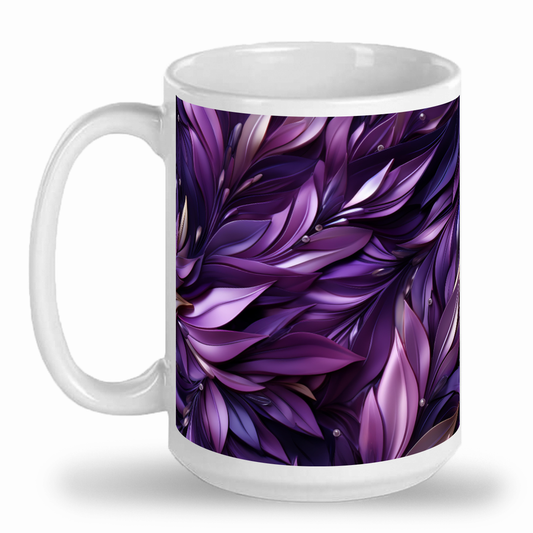 Glorious Purple - 2-Toned 15 oz Ceramic Mug