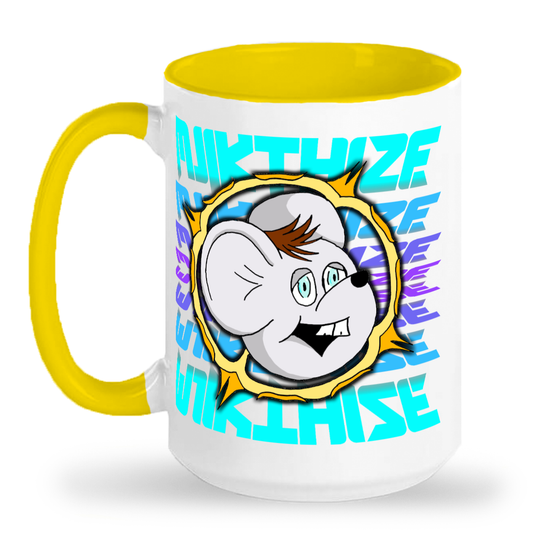 MJIKTHIZE 2-Toned 15oz Ceramic Mug