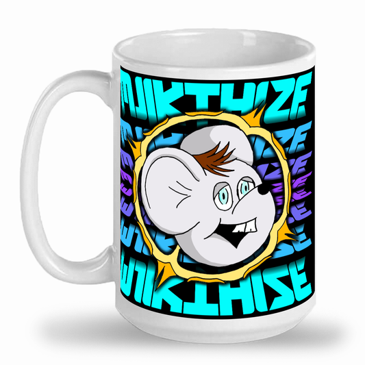 MJIKTHIZE Mirrored 2-Tone 15oz Ceramic Mug