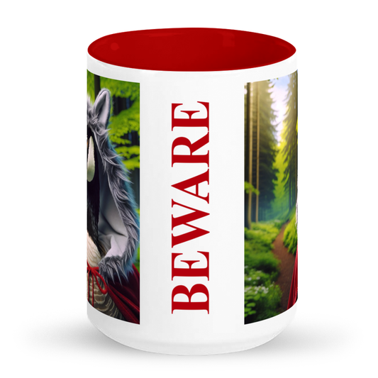BEWARE - Back Into the Woods 15 oz Ceramic Mug - Canadian Goose Black