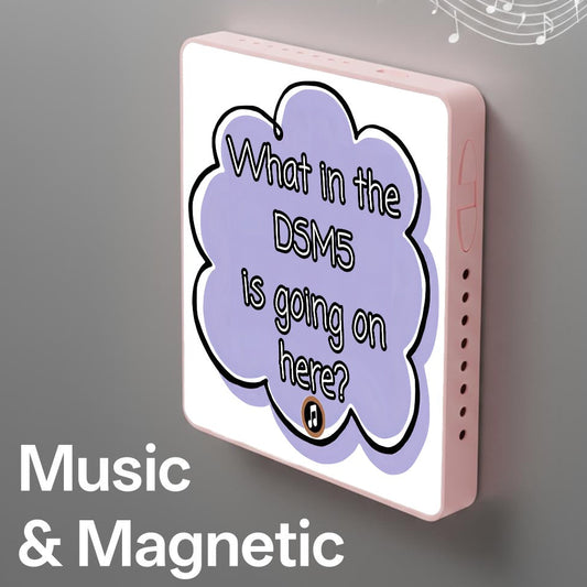 What in the DSM5 is going on here? | Musical Fridge Magnet - Purple