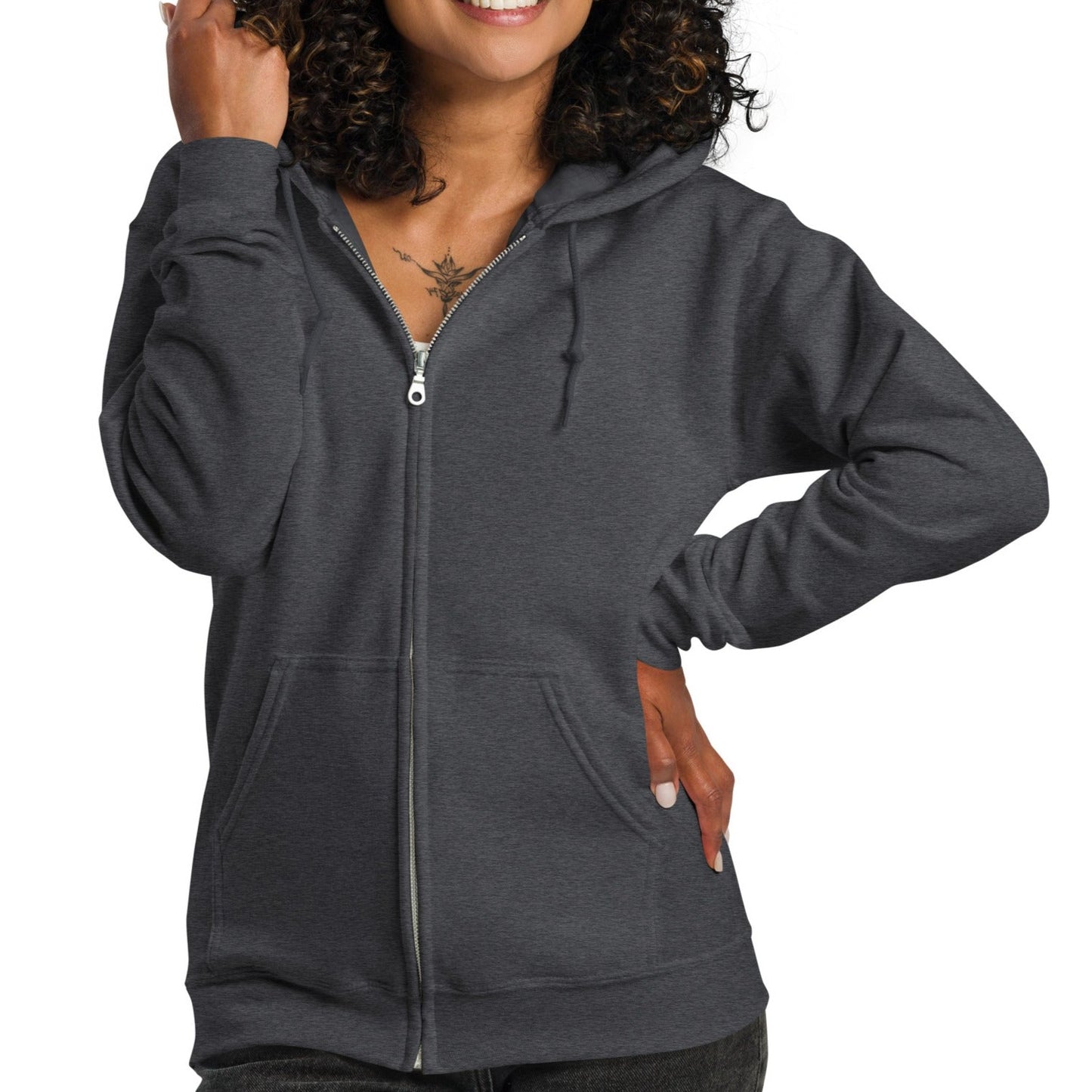 A Lot Can Happen In 3 Days Unisex Heavy Blend Zip Hoodie - White Print