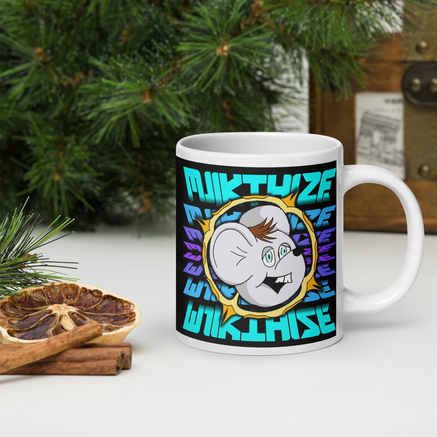 Streamer MjikThize White Glossy Ceramic Mug (11/15/20 oz)