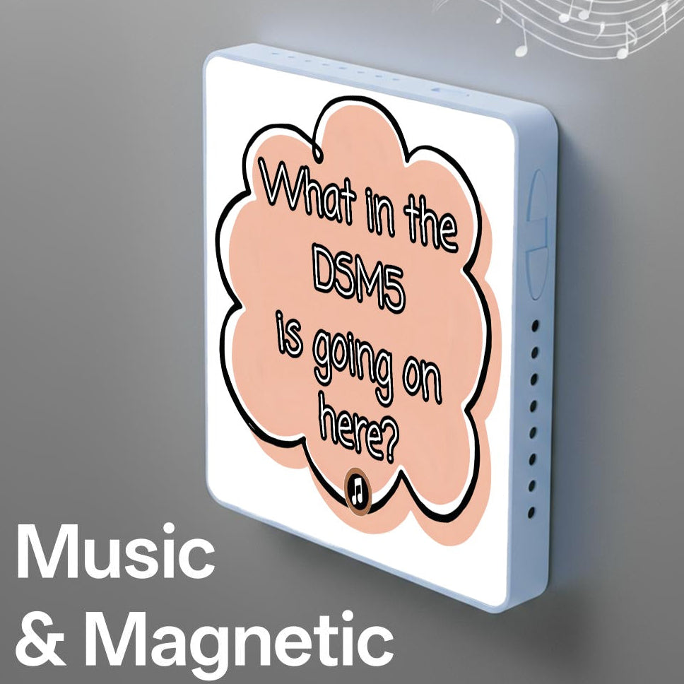 What in the DSM5 is going on here? | Musical Fridge Magnet - Peach