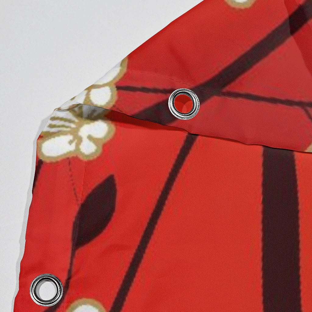 China Shower Curtain Plum Blossom Bathroom Shower Curtain