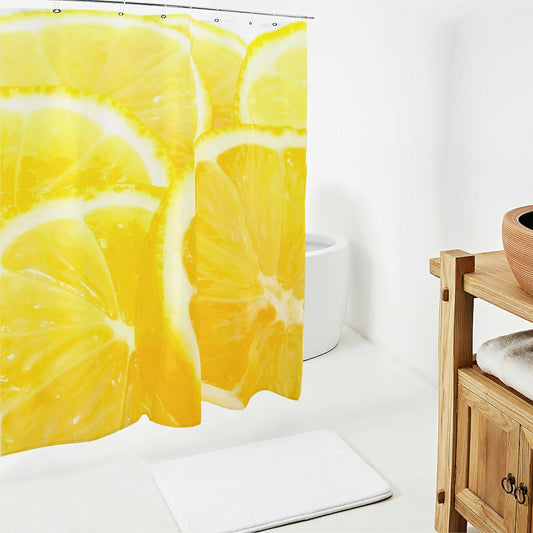 Fruit Shower Curtain Orange Bathroom Shower Curtain