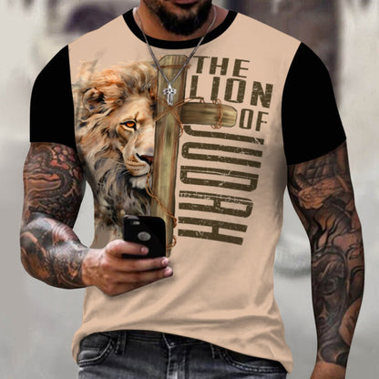 The Lion Of Judah - Men's Cotton Tee