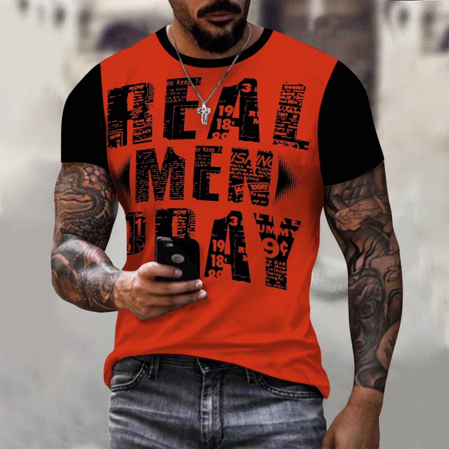 Real Men Pray - Men's Cotton Christian Tee - Various Colours