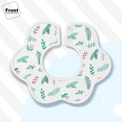 BOHO Festive - Soft Petal-Shaped Reversible Baby Bib – Cotton Comfort for Little Ones