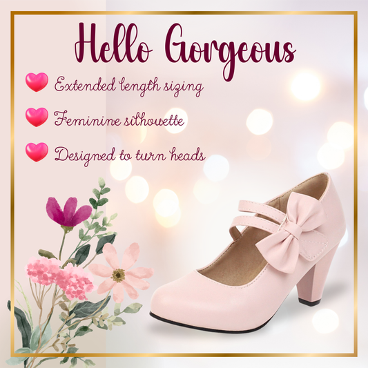 Vintage Bowknot Mary Jane Pumps | Extended Sizes (34-48)
